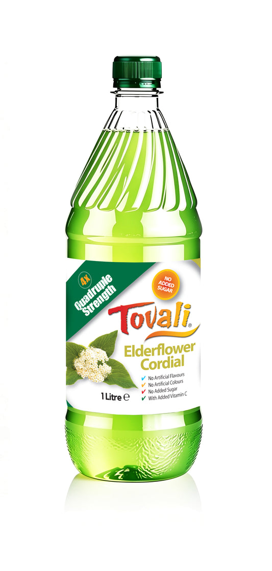 New 'Elderflower cordial' Quadruple Strength (4X) with added Vitamin C